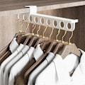 Miniatyrbillede 4 af 5: Buksebøjle Pladsbesparende Bøjler til Tøj Buksebøjle Stativ Tørklædebøjle Garderobe Pladsbesparende S.pa