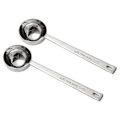 Miniatyrbillede 1 af 5: Kaffemåleske i rustfrit stål, 2 spiseskefulde måleske, 30 ml metal langskaftet sp.pa