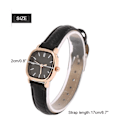Miniatyrbild 5 av 5: Damklocka Analog Kvarts PU-Rem Armband Legering Foder Kvinnors Armbandsur (Black Strap Black Dial)
