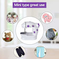 Miniatyrbilde 5 av 5: Paris_Elektrisk Mini Symaskin, Reisesymaskin, Bærbar Elektrisk Håndsymaskin for Hjemmebruk DIY med MODOU