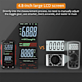 Miniatyrbillede 4 af 5: USB Multimeter Digital Voltmeter med 4,8 tommer LCD-skærm Multi Tester Kapacitans Modstand Frekve.pa