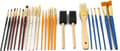 Penselset Artist / Blandade Målarpenslar - 25-pack