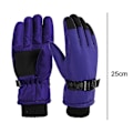 Miniatyrbilde 2 av 4: Vinterhansker for barn, snø- og skihansker, ungdomshansker for kaldt vær for ski Purple