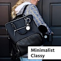 Miniatyrbilde 4 av 5: AirTag-etui med nøkkelring PU-lær 4-pakning Svart—pa