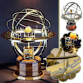 Miniatyrbillede 1 af 2: Retro Grand Orrery model af solsystemet Hjem Stue Soveværelse Dekoration