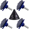 4-pack gräsklipparknivslipare, gräsklippartillbehör med 1 bladbalanserare
