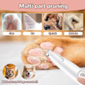Miniatyrbild 3 av 5: Pet Micro Precision Trimmer, 2024 Ny Multifunktionell Djurhårstrimmer Vattentät Laddningsbar Djurtrimmer med LED-Ljus, Djurklo Trimmer för Tassar（PA）