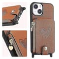 iPhone 15 Plus Læderfodral - Slim PU - Kompatibelt med iPhone 15 Plus Brun
