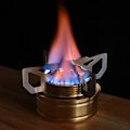 Miniatyrbilde 3 av 5: Alkoholbrenner Kryssstativ Støtte Mini Bærbar Stativ i Rustfritt Stål for Vandring Utendørs Camping Komfyr Kryssstativ