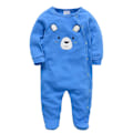 Miniatyrbillede 1 af 5: Våren Baby Pyjamas Piger Drenge Jumpsuit 164 % Bomuld Åndbar Blød Jumpsuit Lotus Farve Lotus Farve Lotus Color 0-3M