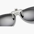 Miniatyrbillede 2 af 4: Opklappelige Polariserede Pilot Clip-On Solbriller Metal Sølv—pa