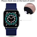 Miniatyrbillede 5 af 5: Paris_Loop-armbånd Kompatibelt med Apple Watch, Justerbart Stretch Nylon Flettet Sportsudskiftningsarmbånd til iWatch SE Serie 9/8/7/6/5/4/3/2/1