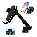 Miniatyrbilde 4 av 5: Trådløs Mobillader med Mobilholder for Bil QI Billader—pa