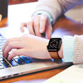 Miniatyrbild 5 av 5: Tech-Protect Äkta Läder Armband Apple Watch 42/44/45/49 mm Brun