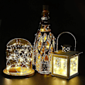 Miniatyrbillede 3 af 5: 12 stk flaskelamper, korklamper til vinflasker, 2 m 20 LED-lamper