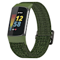 Miniatyrbild 2 av 5: Fitbit Charge 6 / 5 Armband Justerbart Nylon Grön 20
