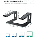 Miniatyrbillede 2 af 5: Ergonomisk bærbar stativholder til Mac MacBook Pro Air og alle bærbare Apple-computere, kompakt bærbar rejseholder til 10-15,6 tommer bærbare computere
