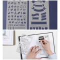 Pikkukuva 4 / 5: Bullet Journal -sapluunasetti piirustusmalli viivain DIY maalaus sapluuna—PA