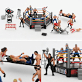 Miniatyrbild 2 av 5: Fornnerg 1 Set Brottningslekset Realistisk DIY Mini Brottningsactionfigur Lekset