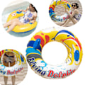 Miniatyrbild 5 av 5: Paris_Simring, badring sommar strand pool flytring gummiring, flytmadrass solstol för vuxna barn avkopplande pool strand sommarsemester.