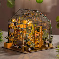 Miniatyrbild 5 av 5: DIY Trähusdockskit med Möbler - Miniatyr 3D-Pussel för Heminredning
