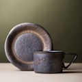 Miniatyrbilde 5 av 5: Kaffe Kanne, Te Kopp Håndlaget Retro Kopp og Fat Sett Hjem Utsøkt Atmosfære Kaffe Kopp