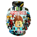 Miniatyrbild 1 av 3: ROBLOX Hoodie Jacka för Pojkar, Långärmad med Huva D 150cm_paris
