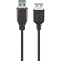 Pikkukuva 1 / 2: USB-jatkokaapeli, USB 3.0, 5 m, musta