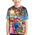 Miniatyrbild 1 av 3: Pojke Nintendo Super Mario Run Grafisk T-shirt Tecknad Kortärmad B