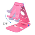 Miniatyrbillede 5 af 5: Foldbart Mobilholder – Holder til Mobil, iPad, Tablet Sort—pa
