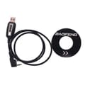 Vandtæt USB programmeringskabel med Driver CD Firmware til BaoFeng UV5R/888s Walkie Talkie K Connector Wire_paris