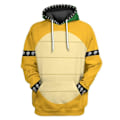 Miniatyrbillede 1 af 3: Mario Luigi Peach Bowser Donkey Kong Kostume Voksne Hoodies Unisex Langærmede Trøjer Super Mario Bros Film Hættetrøje Cosplay Kostumer Bowser M
