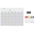 Miniatyrbilde 1 av 5: A3 Magnetisk Whiteboard Kalender Torkbar Tavla Set Veckoplaner Whiteboard för Kylskåp Kök Hem 17X12 Tum