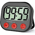 Miniatyrbillede 1 af 5: Køkkentimer, Digital Visuel Timer Magnetisk Ur Stopur Nedtællingstimer, LCD-Skærm（PA）