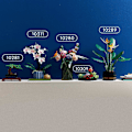 Miniatyrbild 5 av 5: Ikea Succulenter Rumdekor, Byggset för Vuxna, Kreativa Leksaker, Present, Botanisk Byggset 10309
