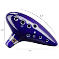 Miniatyrbillede 2 af 5: Paris_Zelda Ocarina med sangbog, 12-huls Alt C Zelda Ocarina