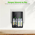 Miniatyrbillede 5 af 5: Universel SR AA/AAA/9V batterioplader, 6802 hurtigoplader,