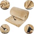 Miniatyrbilde 3 av 4: USB-varmeteppe for enkelt kontorbruk, elektrisk teppe for ben, smart teppe med konstant temperatur, beige.pa