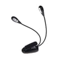 Notställslampa Clip-on 2 Dubbla Armar 4 LED Flexibel