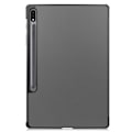 Miniatyrbillede 2 af 5: Samsung Galaxy Tab S7 Plus/FE/Lite Tri-fold Cover PU Læder/PC Grå