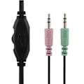Miniatyrbillede 4 af 5: Stereo headset lukket bagside omkring øret lydstyrkekontrol 2x3,5 mm 2 m