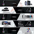 Pikkukuva 3 / 3: Onikuma K10 Langalliset Peli Kuulokkeet Yhteensopiva PC / PS4 / Xbox Musta