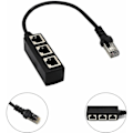 Miniatyrbillede 2 af 5: RJ45 Netværk 1 til 3 Port Ethernet Adapter Adapterkabel Netværkskabel Splitter