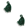 Pikkukuva 1 / 5: 1/2/3 unisex-huivi fransuilla Lämmin ja mukava putkihuivi sipulinvihreälle onion green 2Set