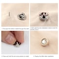 Miniatyrbillede 3 af 5: 30 stk gratis sy-perle strass knap