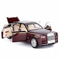 Pikkukuva 1 / 5: SAYTAY 1/24 Rolls-Royce Phantom -automalli, sinkkiseosvetoauto äänillä ja valoilla lapsille, pojille ja tytöille, lahja (punainen) ST-001