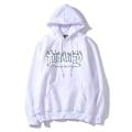 Miniatyrbillede 5 af 5: Unisex Thrasher Hoodie med bogstavstryk, trøje med snøre og lomme Picture Color 8 S