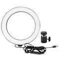 Pikkukuva 2 / 5: 8'' LED Himmennettävä Rengasvalo Säädettävä Täyttövalo Kuulapäällä Vlog Live Video Studioon