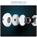 Pikkukuva 5 / 5: Fonken langalliset kuulokkeet IPhone 15 Pro Max -puhelimelle, in-ear nappikuulokkeet, Type-C liitin, mikrofoni, basso, stereoheadset, ei Bluetooth
