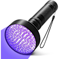 Pikkukuva 1 / 5: UV-taskulamppu, 100 LED:tä musta valo taskulamppu 395nm UV-valo Detect